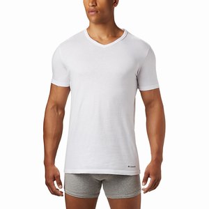 Columbia Classic Fit V-Neck Tee (3 pack) Herr Vita (WVANU1365)